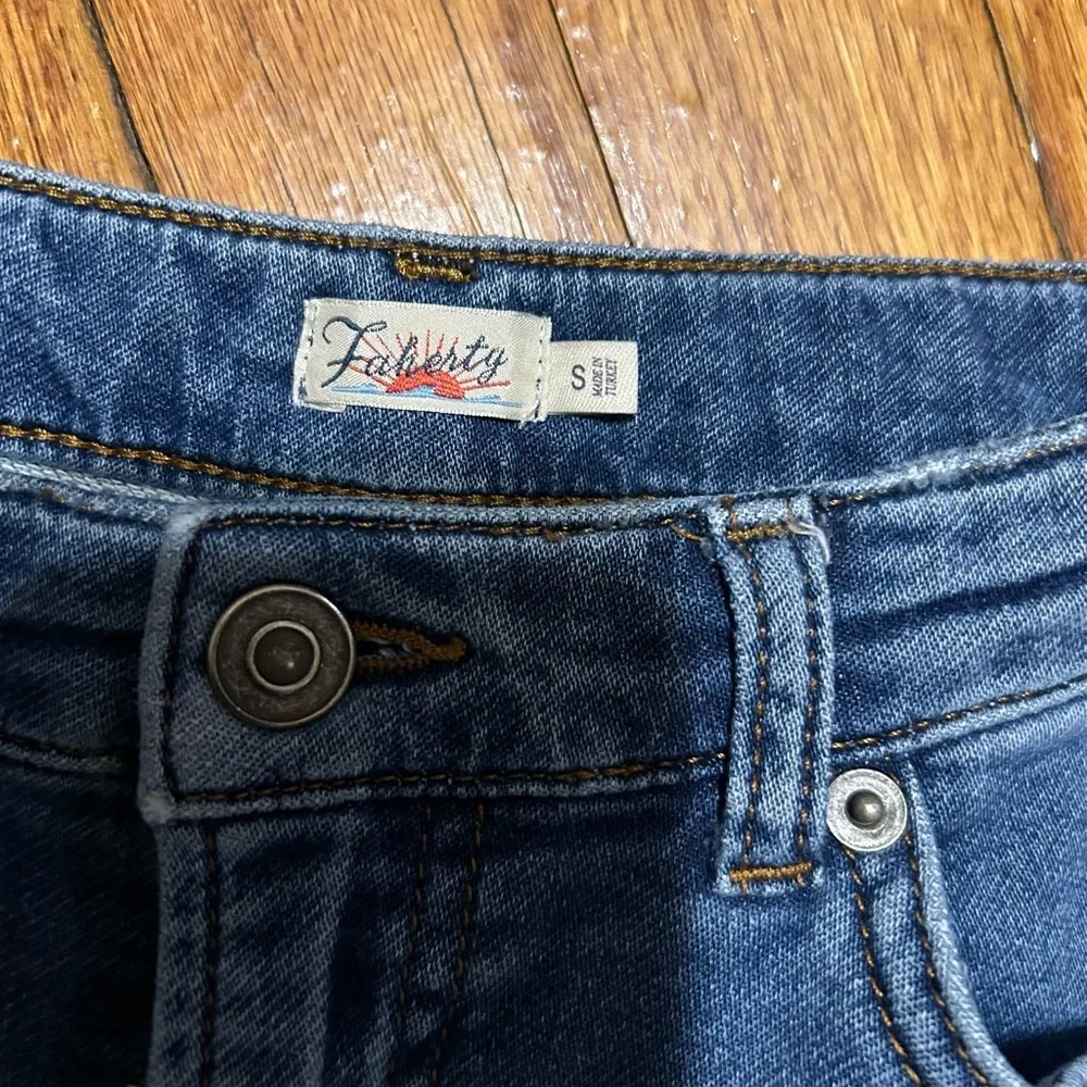 FAHERTY BAY STRAIGHT HIGH RISE LEG JEANS HIGH WAIST POCKETS SZ SMALL - Picture 6 of 10